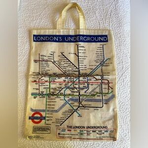 Vintage London Underground Map Graphic Tote